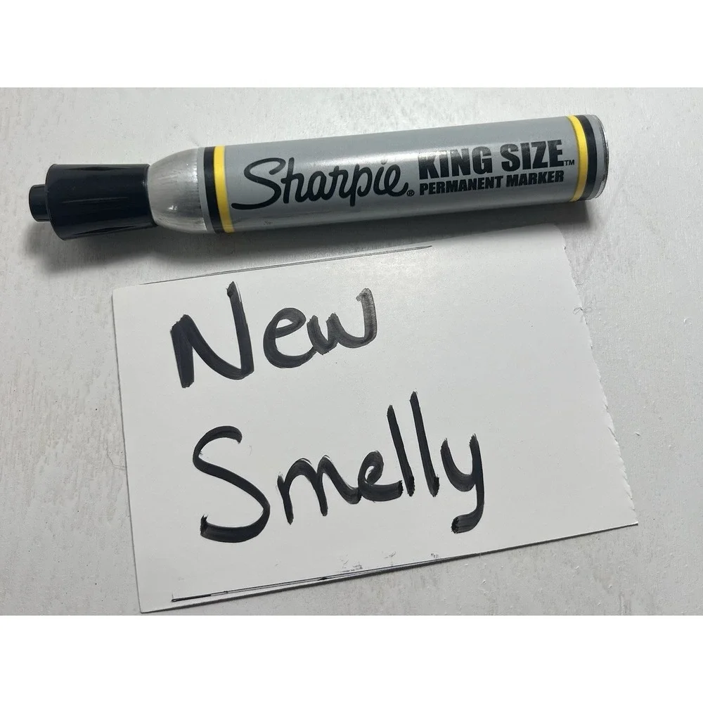VTG Sharpie King Size Permanent Marker Black Works!
